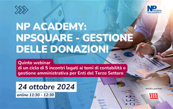 NP Academy: webinar dedicato alla gestione contabile delle donazioni